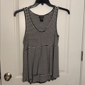 Torrid Striped V Neck Tank